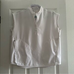 Wear Figs White Scrub top